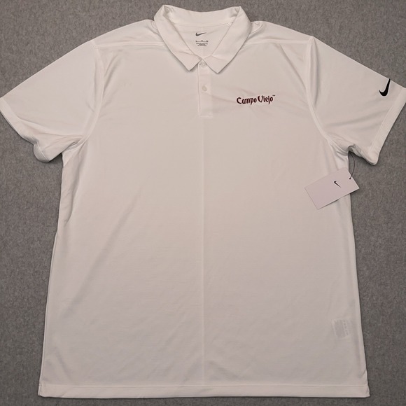 Nike Other - NEW Nike Dri-Fit Performance‎ Polo Shirt Men's XL White Campo Viejo Wines BV6042